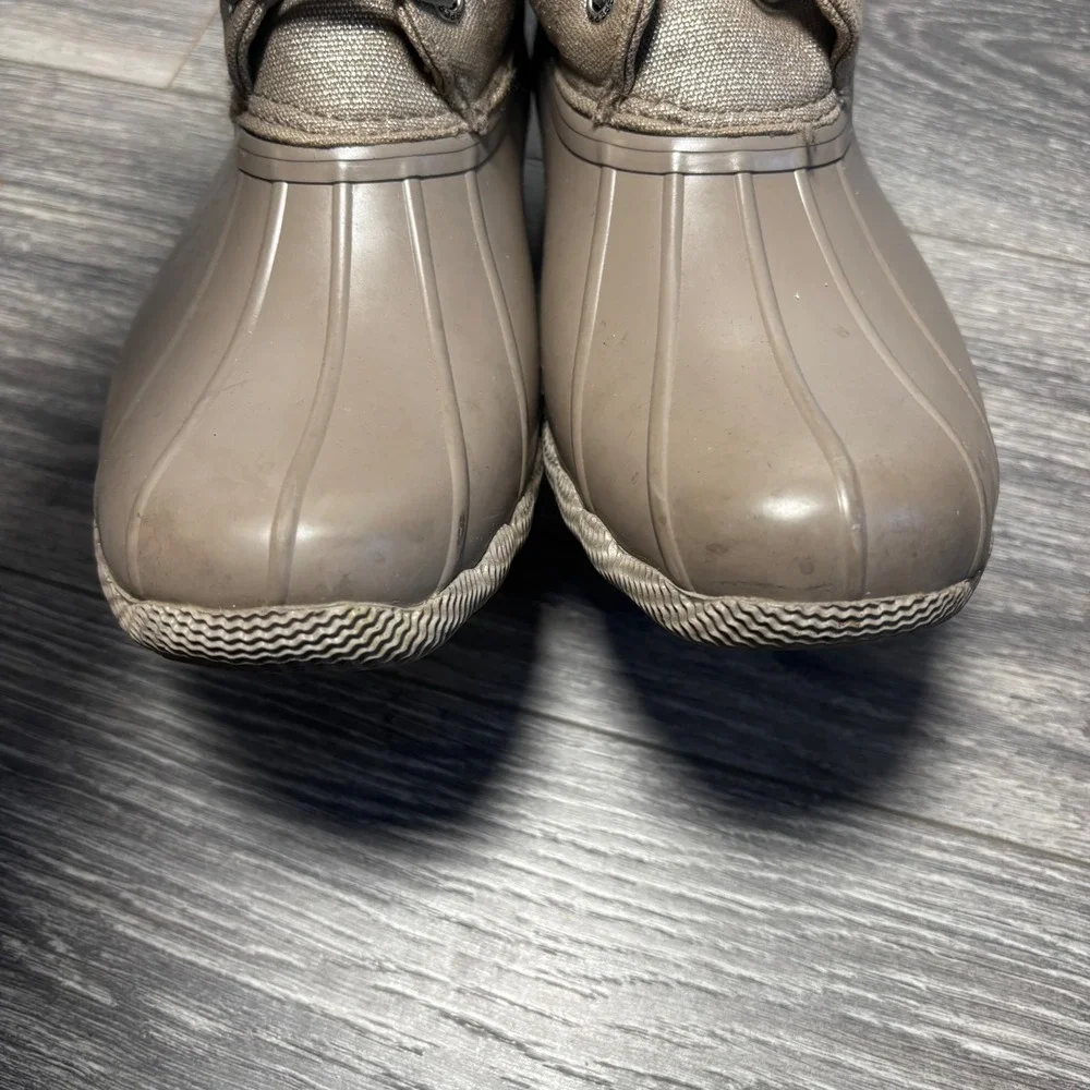 Sperry Top-Sider‎ Women's Saltwater Duck Boots Light Grey Metallic Women's 7.5
